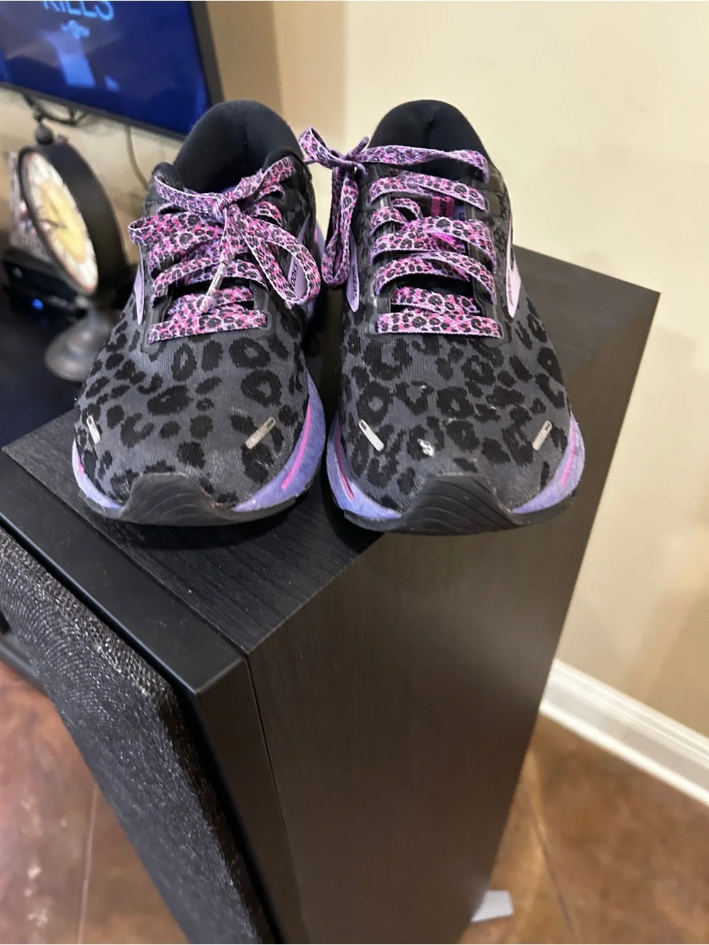 Brooks Women's Ghost Running Shoes in Black and Purple